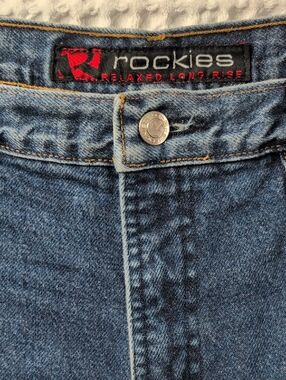 Rockies Mid Blue Relaxed Long Rise Denim Jeans